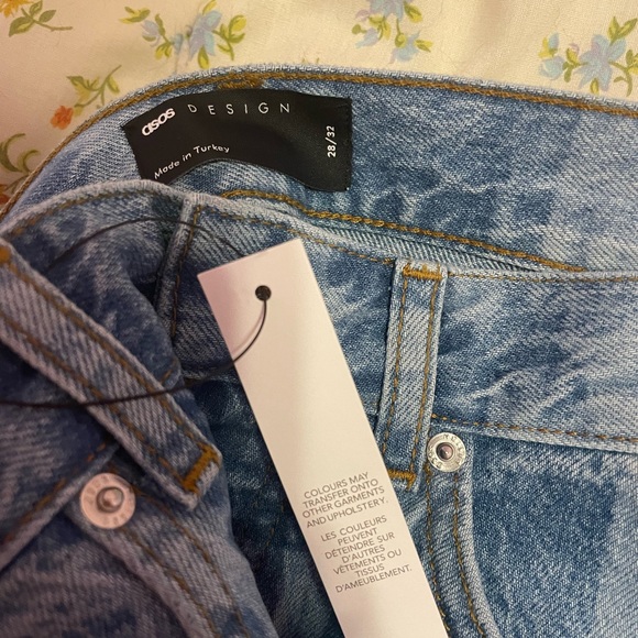 Asos cotton blend ‘90s straight leg jean in laser floral - Picture 4 of 8